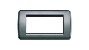 PLACCA ROND  4M ANTRACITE METALL.