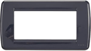 PLACCA ROND 4M CROMO NERO