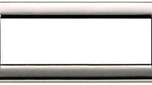 PLACCA ROND  6M CROMO NERO