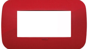 PLACCA ROUND 4M ROSSO