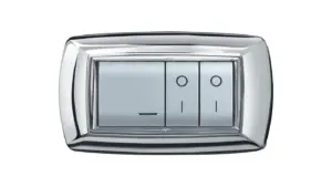 Placca MyLife 4 moduli cromo