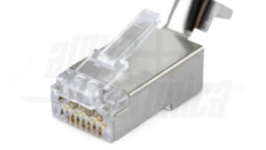 Spina RJ45 8P8C Cat.6A FTP Passante