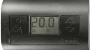 TERMOSTATO NERO PARETE 1CO 5A BATT