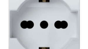 Presa universale P40 2 moduli Nea bianco
